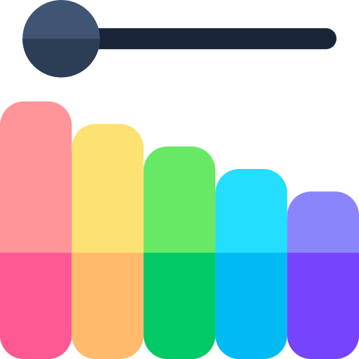 ksylofon Basic Rounded Flat ikona