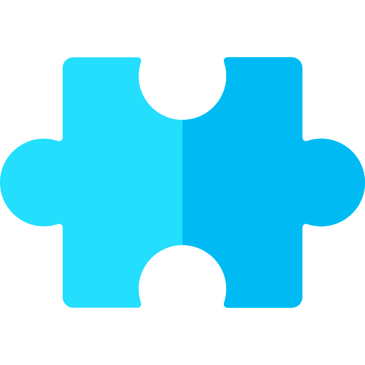 puzzle Basic Rounded Flat ikona