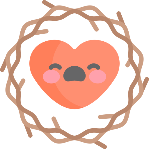 Sacred heart Kawaii Flat icon