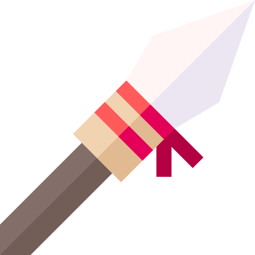 Spear Basic Straight Flat icon