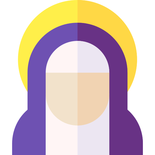 Дева Мария Basic Straight Flat иконка