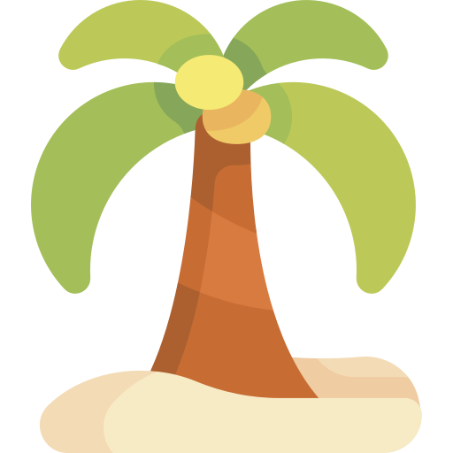 palma Kawaii Flat icona