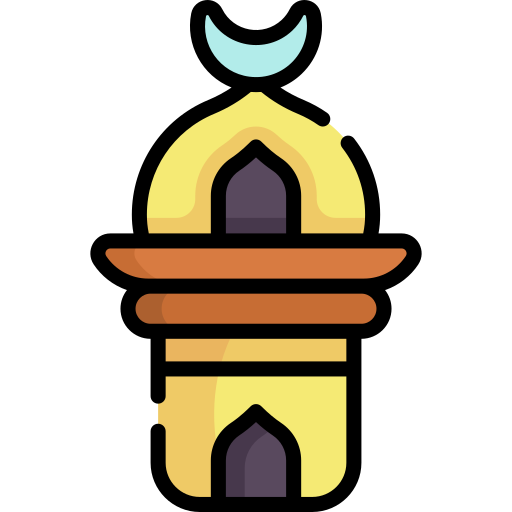 Minaret Kawaii Lineal color icon