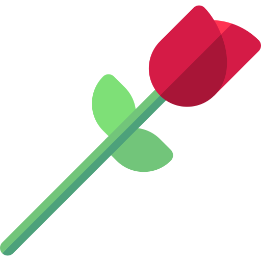 Rose Basic Rounded Flat icon