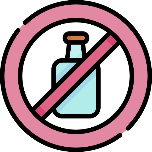 No drink Kawaii Lineal color icon