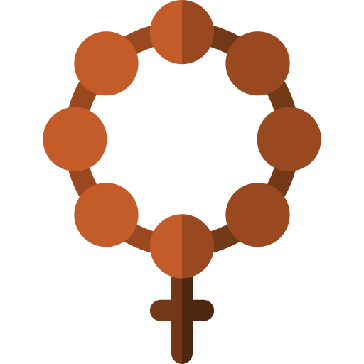różaniec Basic Rounded Flat ikona