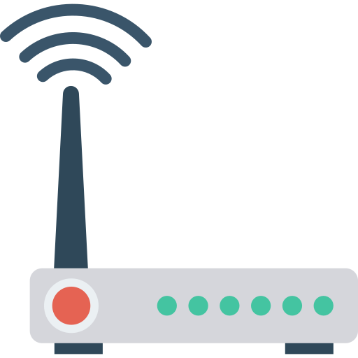 router Dinosoft Flat icon