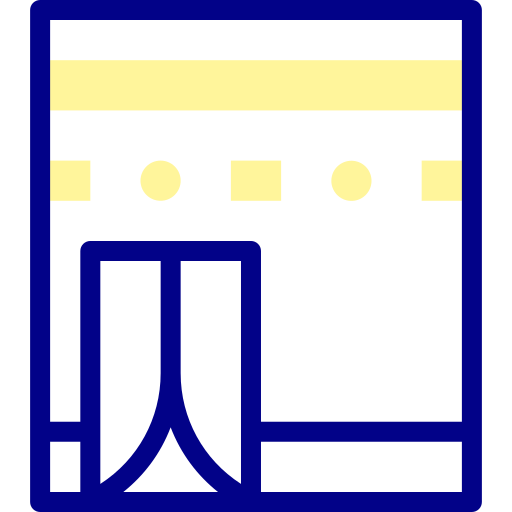 メッカ Detailed Mixed Lineal color icon