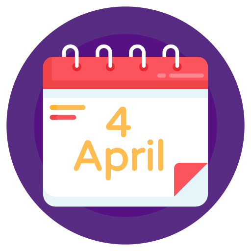 April 4 Generic Circular icon