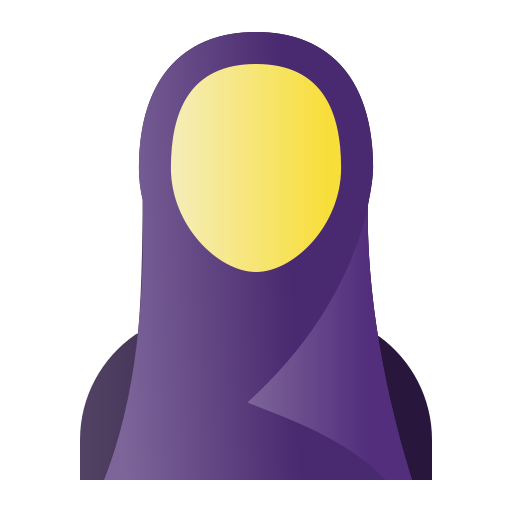 moslim vrouw Generic Flat Gradient icoon