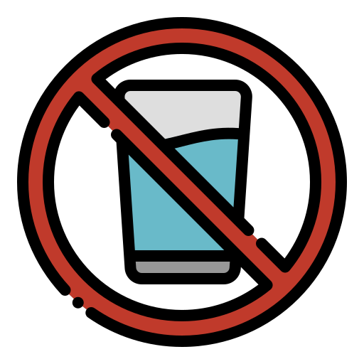 Нет пить Generic Outline Color иконка