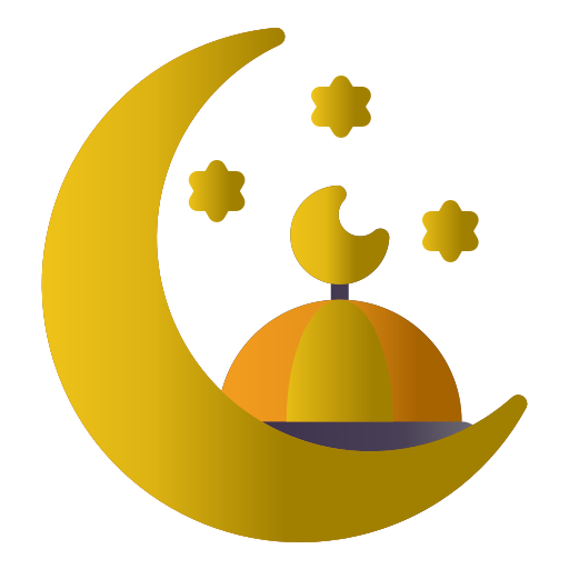 Crescent moon Generic Flat Gradient icon
