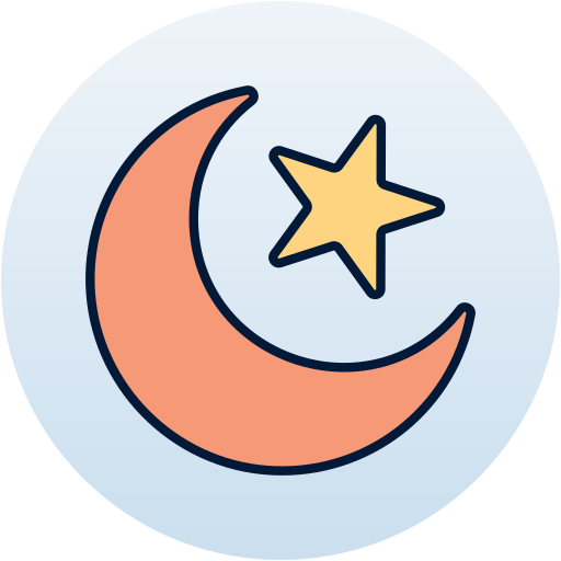 Crescent moon Generic Circular icon
