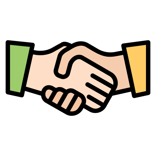 Handshake Generic Outline Color icon