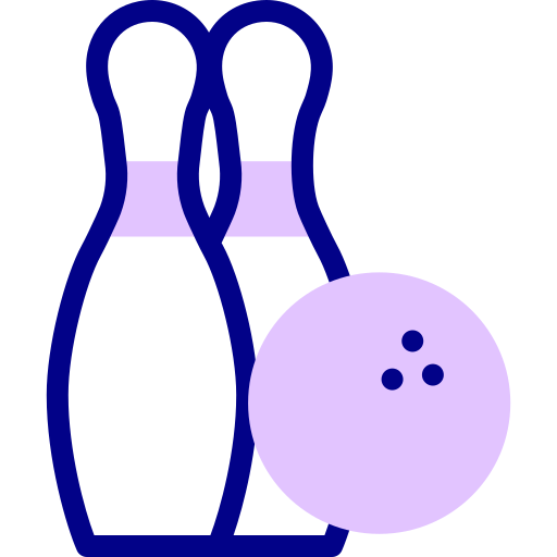 Bowling pins Detailed Mixed Lineal color icon