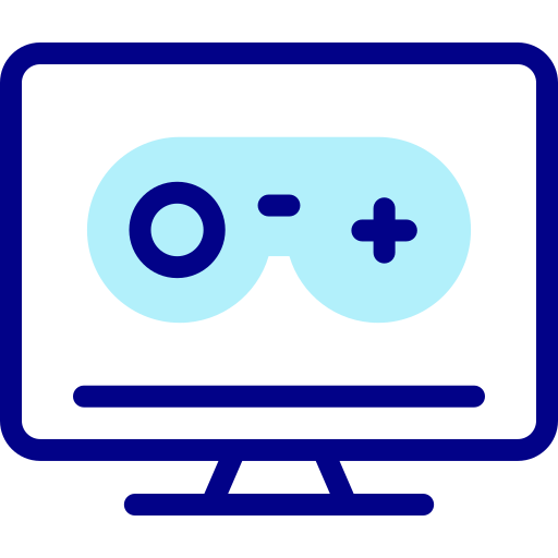 Computer game Detailed Mixed Lineal color icon