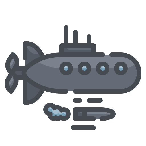 submarino Wanicon Lineal Color Ícone