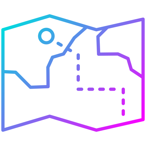 carte au trésor Generic Gradient Icône