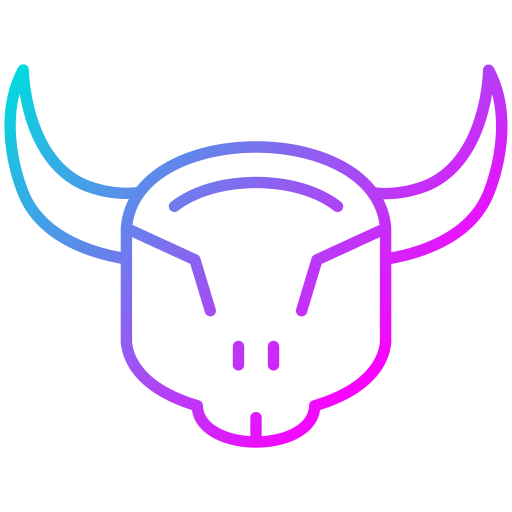 雄牛の頭蓋骨 Generic Gradient icon