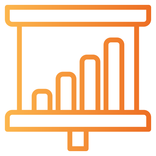 Growth chart Generic Gradient icon
