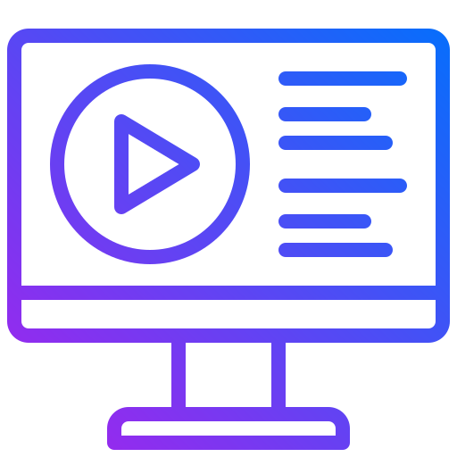 contenuti video Generic Gradient icona