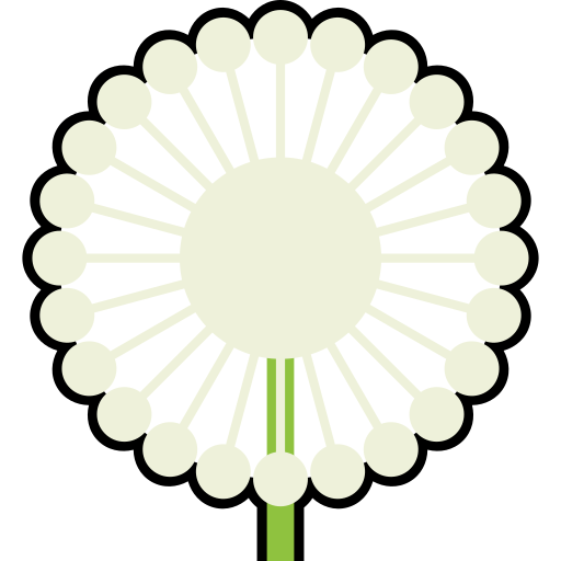 Dandelion Generic Outline Color icon