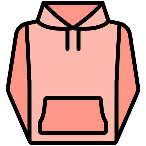 bluza z kapturem Generic Outline Color ikona