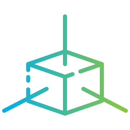3d cube Generic Gradient icon