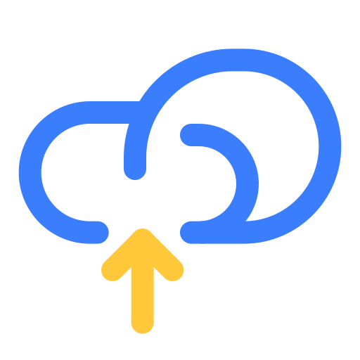 cloud-upload Generic Outline Color icon