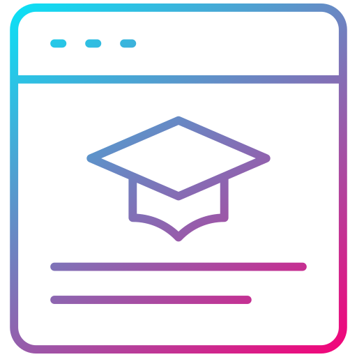 e-learning Generic Gradient icon