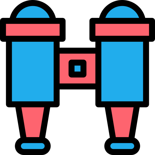 Binoculars Generic Outline Color icon