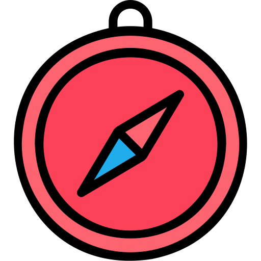 Compass Generic Outline Color icon