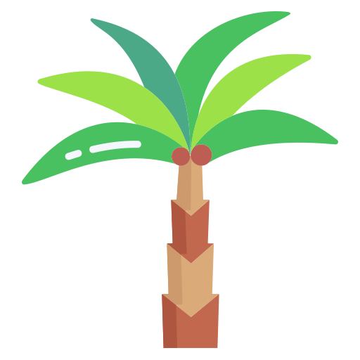 Финиковая пальма Icongeek26 Flat иконка