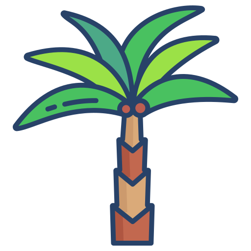 Финиковая пальма Icongeek26 Linear Colour иконка