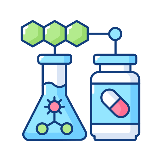 Pharmaceutical Generic Thin Outline Color icon