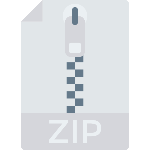 Zip file Dinosoft Flat icon