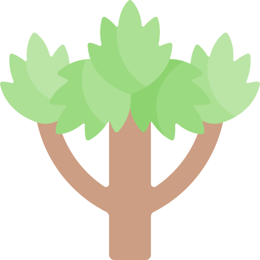 Хлебное дерево Kawaii Flat иконка