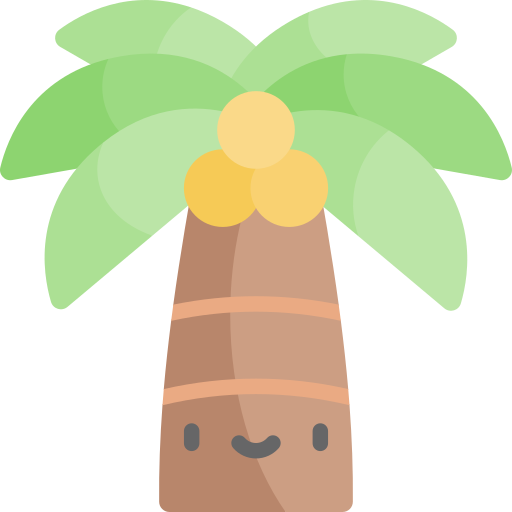 Coconut Kawaii Flat icon