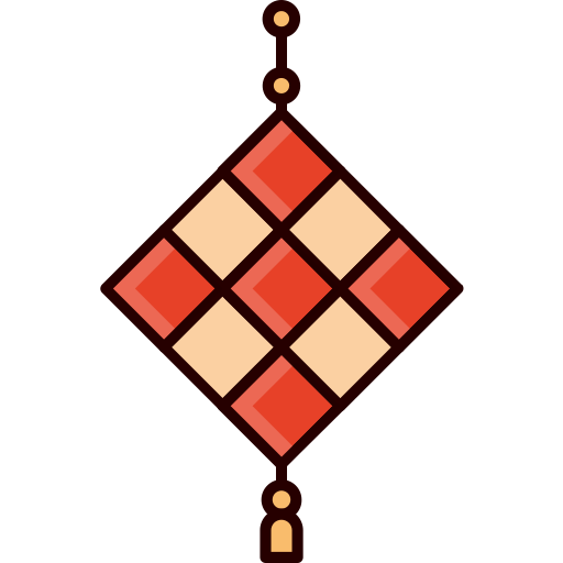 ketupat Generic Outline Color icon