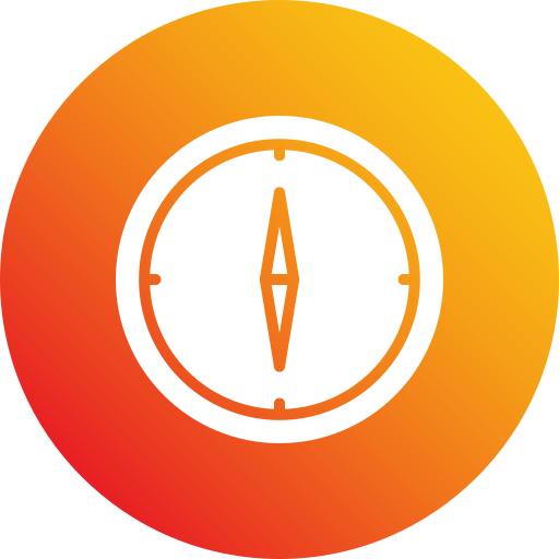 kompas Generic Flat Gradient ikona