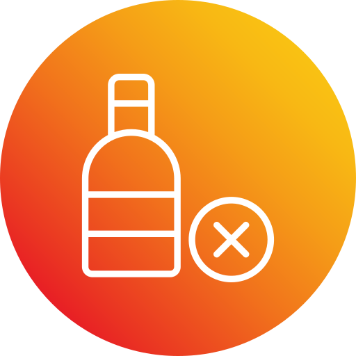 geen alcohol Generic Flat Gradient icoon