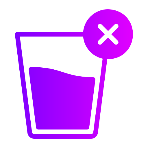 geen drinken Generic Flat Gradient icoon