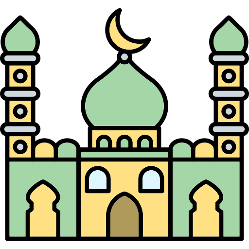 moschea Generic Thin Outline Color icona