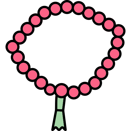 Beads Generic Thin Outline Color icon