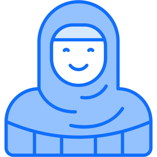 Muslimah Generic Blue icon