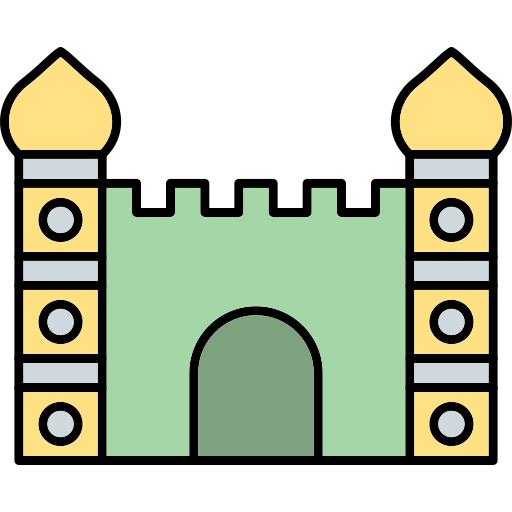 Minaret Generic Thin Outline Color icon