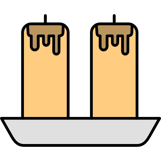 Świece Generic Thin Outline Color ikona