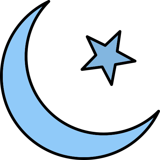 Crescent moon Generic Thin Outline Color icon