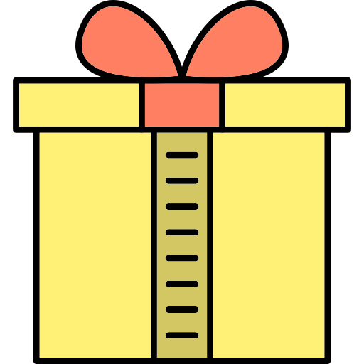 Gift Generic Thin Outline Color icon