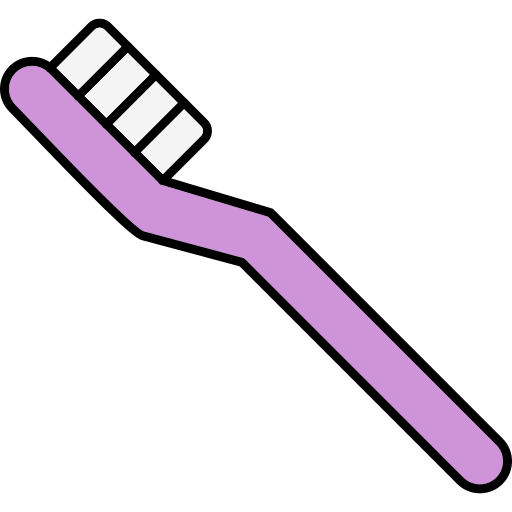 Toothbrush Generic Thin Outline Color icon